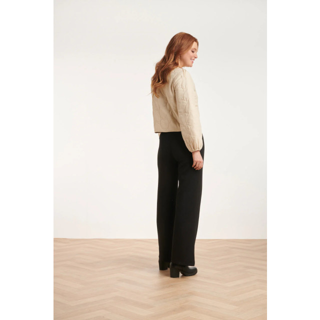 Smashed Lemon 24590 stretchy zwarte flared broek 24590-999-3XL large