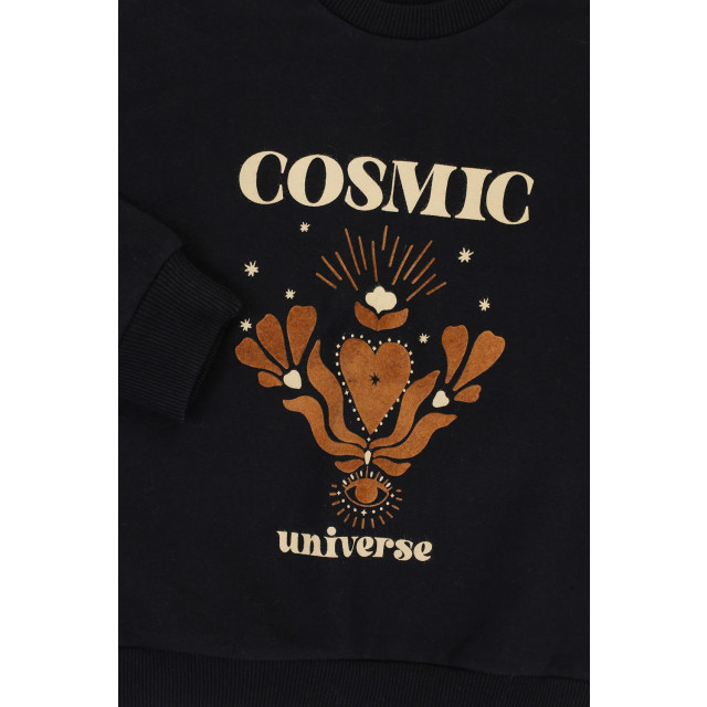 Looxs Revolution Sweater black cosmic universe voor meisjes in de kleur 2432-7369-099 large