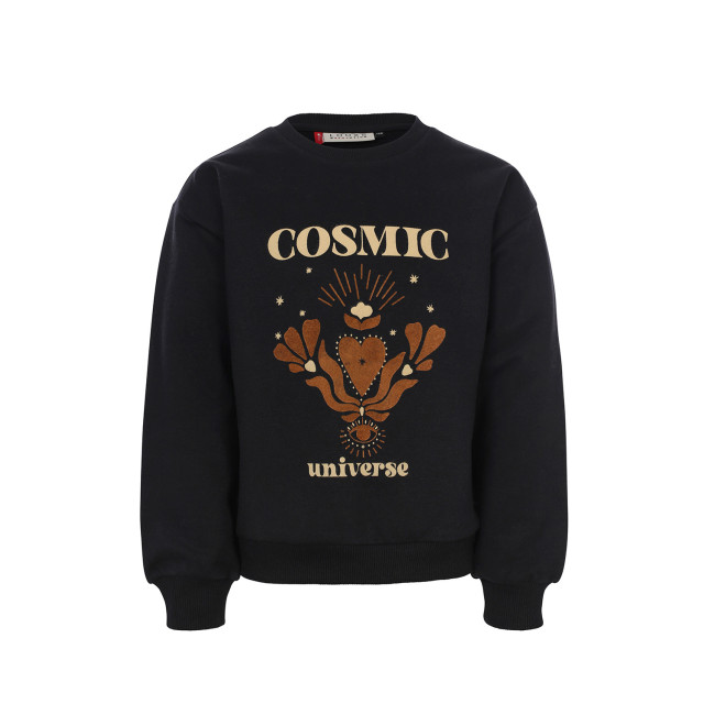 Looxs Revolution Sweater black cosmic universe voor meisjes in de kleur 2432-7369-099 large