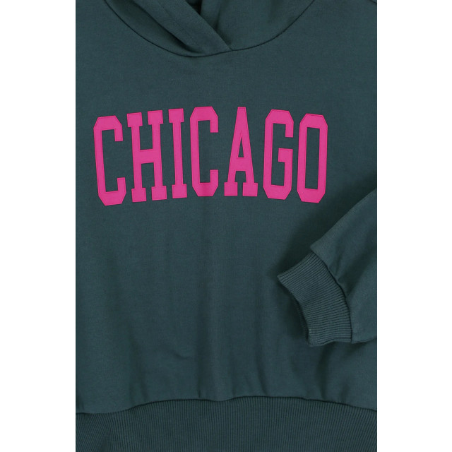 Looxs Revolution Hoody chicago petrol voor meisjes in de kleur 2432-5352-139 large