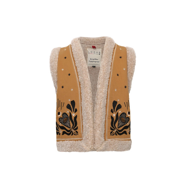Looxs Revolution Lammy boho gilet borduursels voor meisjes in de kleur 2432-7072-517 large