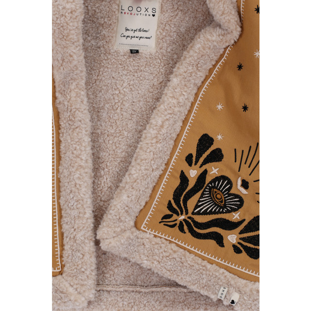 Looxs Revolution Lammy boho gilet borduursels voor meisjes in de kleur 2432-7072-517 large