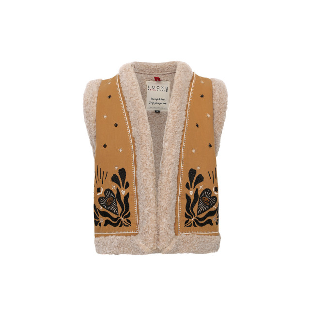 Looxs Revolution Lammy boho gilet borduursels voor meisjes in de kleur 2432-7072-517 large
