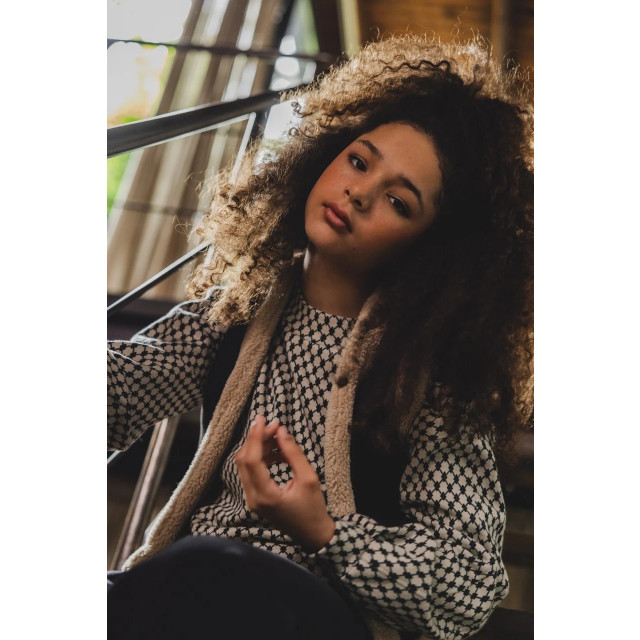 Looxs Revolution Jacquard sweater dessin voor meisjes in de kleur 2432-5363-885 large
