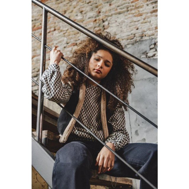 Looxs Revolution Jacquard sweater dessin voor meisjes in de kleur 2432-5363-885 large