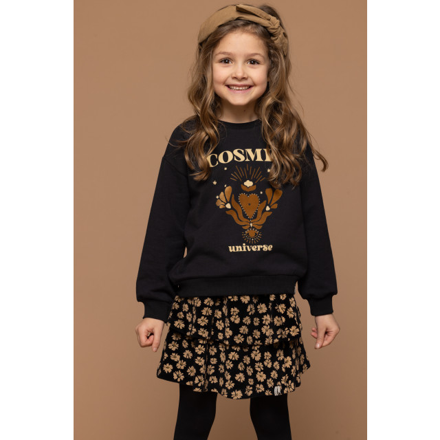 Looxs Revolution Sweater black cosmic universe voor meisjes in de kleur 2432-7369-099 large