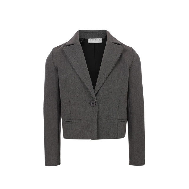 Looxs Revolution Cropped blazer grey melee voor meisjes in de kleur 2432-5048-006 large