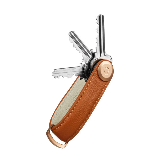 Orbitkey Pebbled leather amber KPB2-AMB-101 large