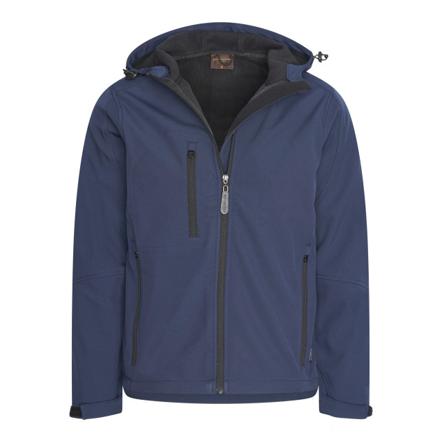 Cappuccino Italia Softshell hood jacket navy cap-sof-ho-nvy-XXL large