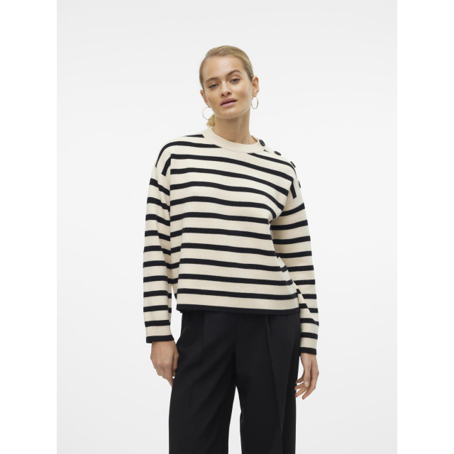 Vero Moda Vmsaba ls o-neck button pullover ga 10310474 large