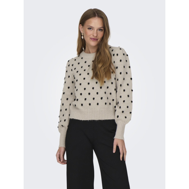 Only Jdysigrid life ls oneck puffdot pu zand dessin 4219.06.0036 large