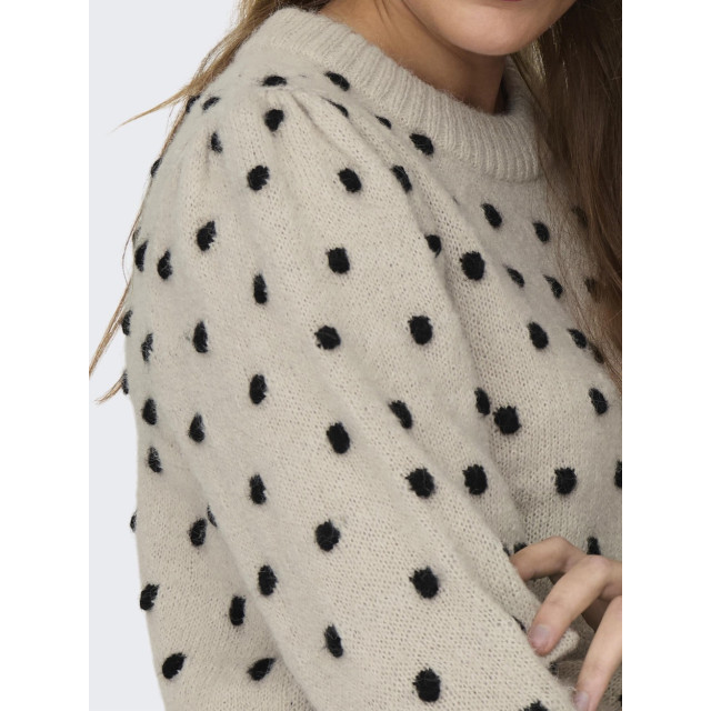 Only Jdysigrid life ls oneck puffdot pu zand dessin 4219.06.0036 large