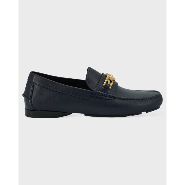 Versace Kalfsleren loafers Versace Kalfsleren Loafers Blauw large