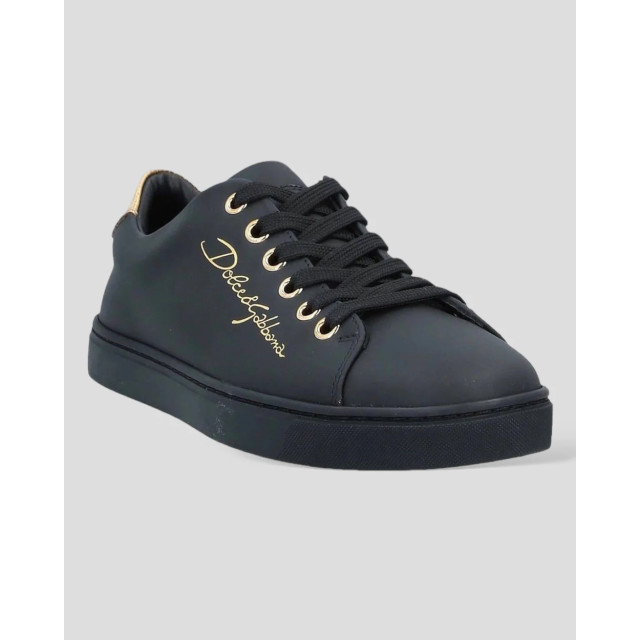 Dolce and Gabbana Leren sneakers Dolce & Gabbana Zwart Leren Sneakers large