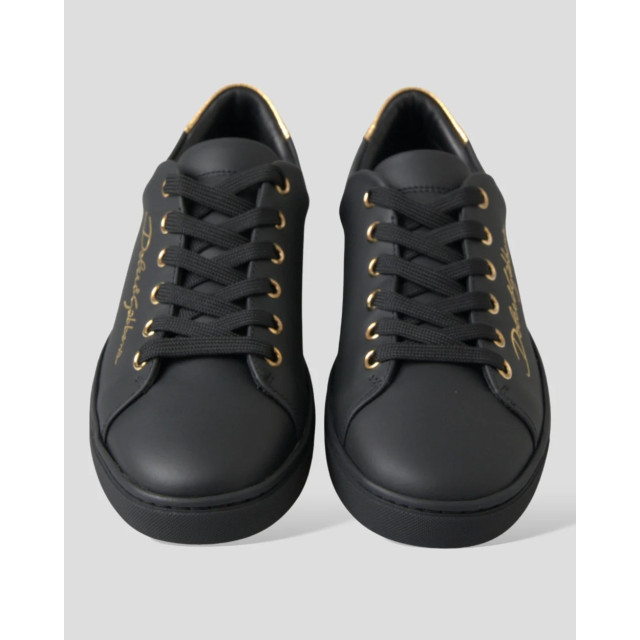 Dolce and Gabbana Leren sneakers Dolce & Gabbana Zwart Leren Sneakers large