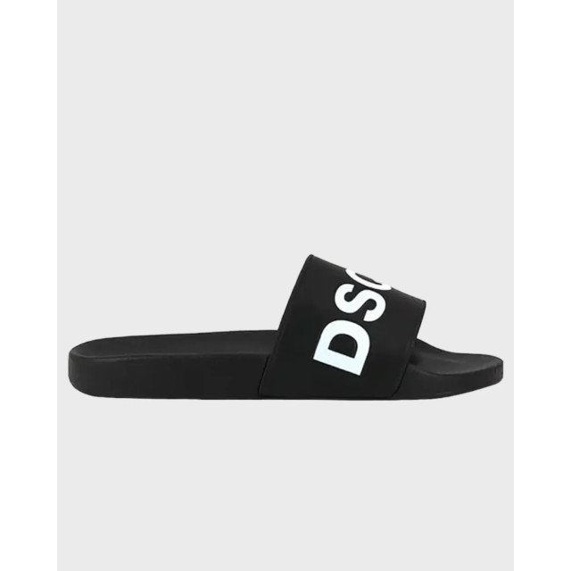 Dsquared2 Slipper logo wit Dsquared2 Slipper Logo Zwart Wit large