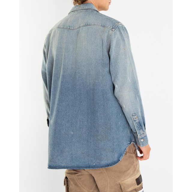 Acne Studios Heren denim shirt relaxed fit Fn-Ux-Shir000026-103 large