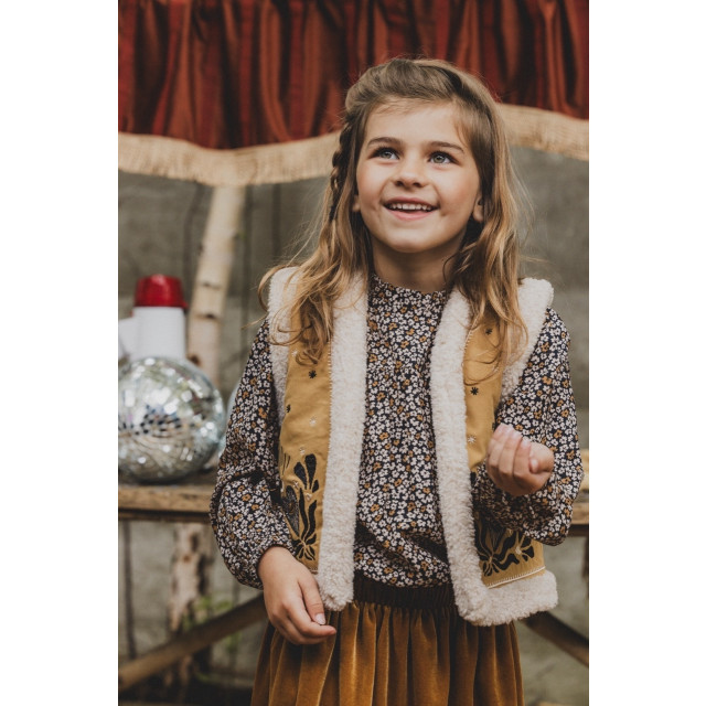 Looxs Revolution Viscose wijde blouse winter dots voor meisjes in de kleur 2432-7166-839 large