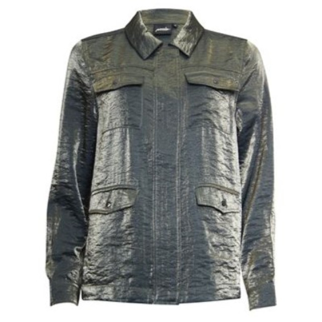 Poools Shiny jacket 433177- 433177-dark olive large