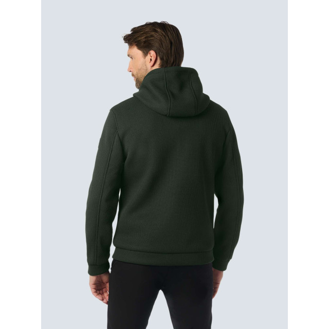 No Excess Jacket hooded short fit knitted dark moss 25630806-186 large