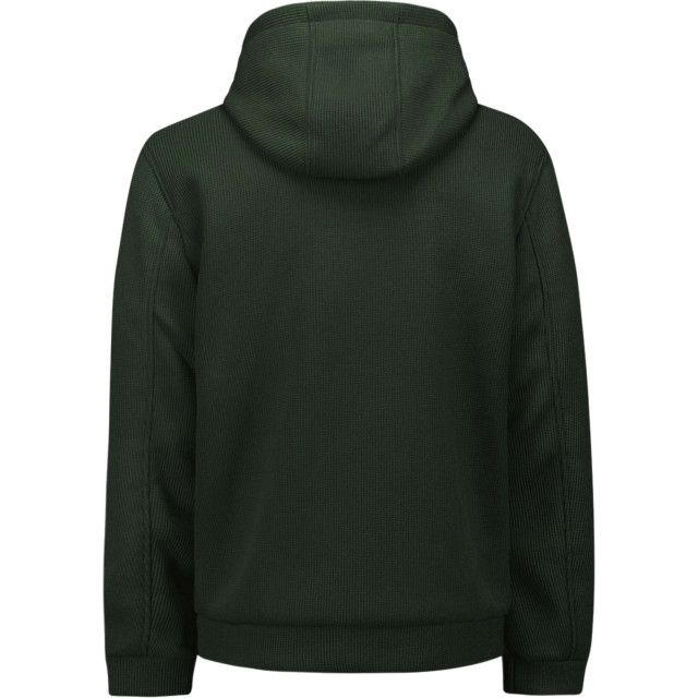 No Excess Jacket hooded short fit knitted dark moss 25630806-186 large