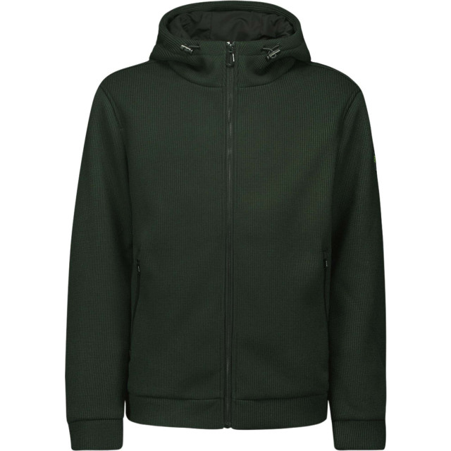 No Excess Jacket hooded short fit knitted dark moss 25630806-186 large