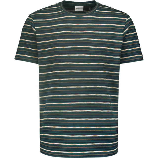 No Excess T-shirt crewneck multi coloured str dark green 25350731-052 large