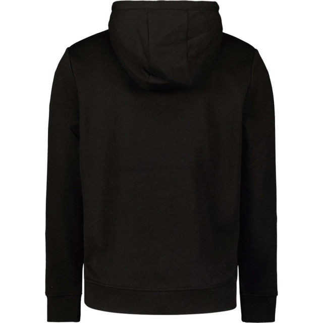 No Excess Sweater hooded full zipper double l black 25100907-020 large