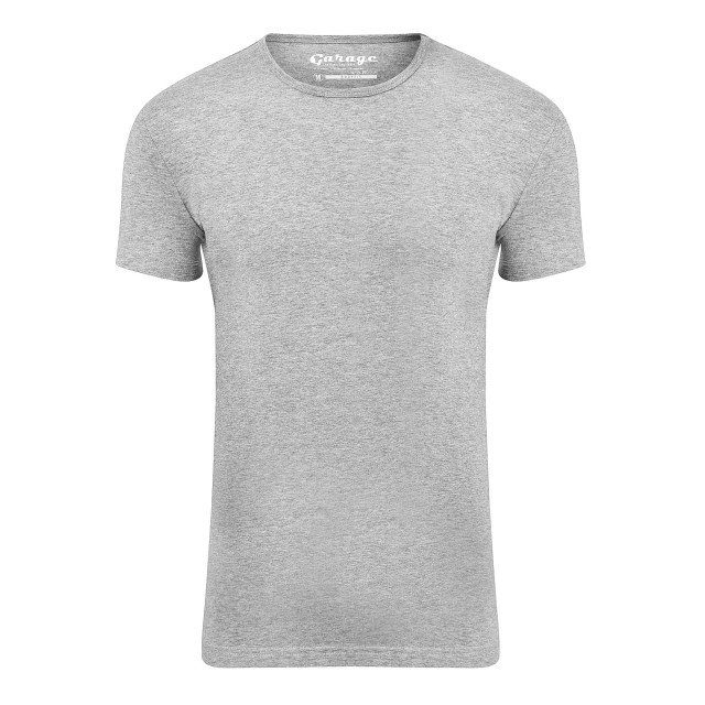 Garage Basis t-shirt ronde hals bodyfit grijs 201-300 large