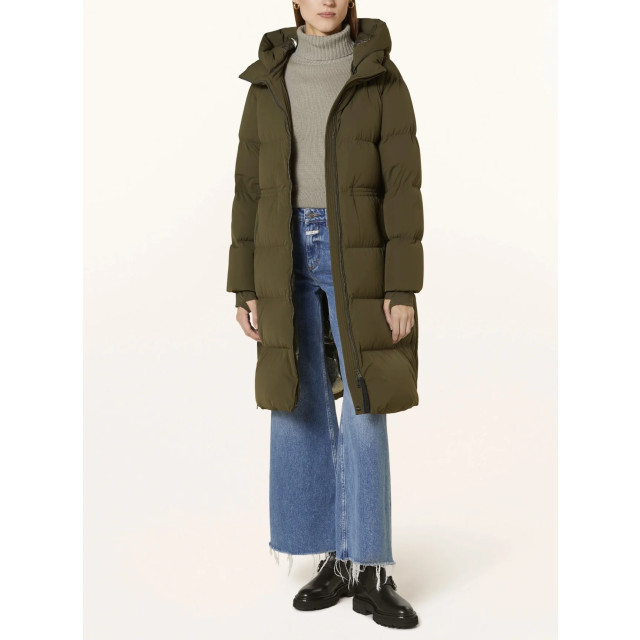 Woolrich Women matt stretch long puffer parka dark 153860602 large