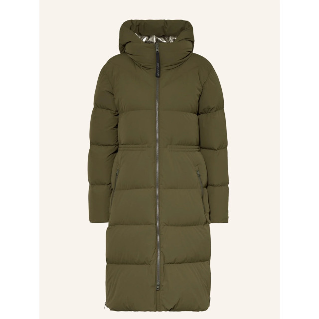 Woolrich Women matt stretch long puffer parka dark 153860602 large