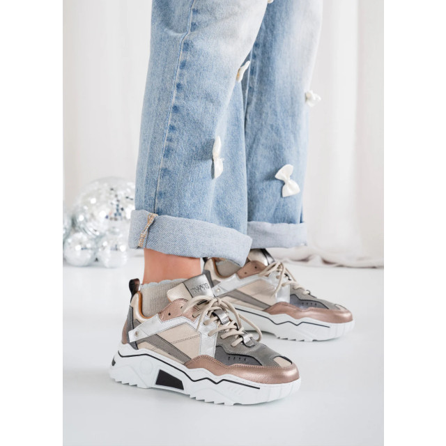 DWRS Label Pluto leer combi j5217-68 stone/cipra J5217-68 large