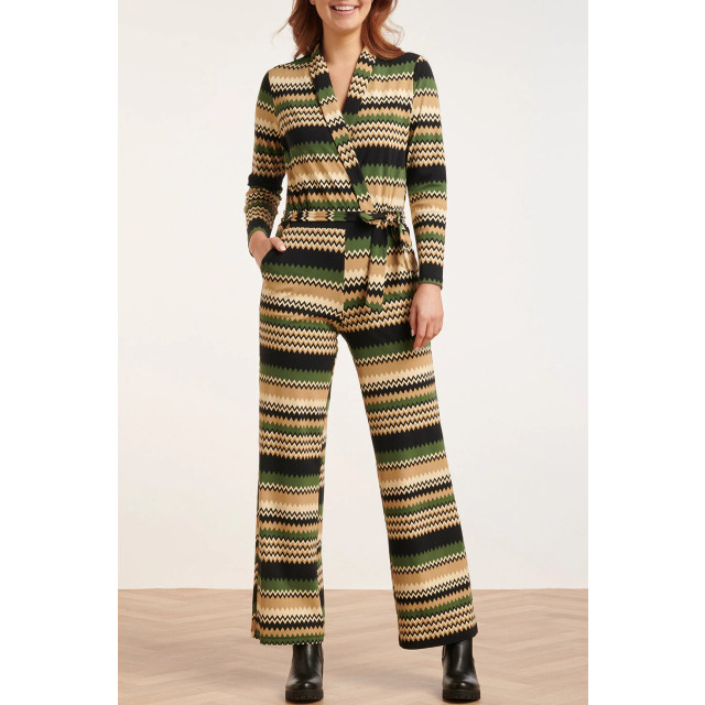 Smashed Lemon 24731 zigzag print travel kwaliteit jumpsuit | 24731-720-998 large