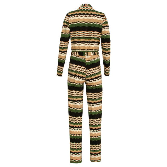 Smashed Lemon 24731 zigzag print travel kwaliteit jumpsuit | 24731-720-998 large