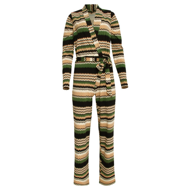Smashed Lemon 24731 zigzag print travel kwaliteit jumpsuit | 24731-720-998 large