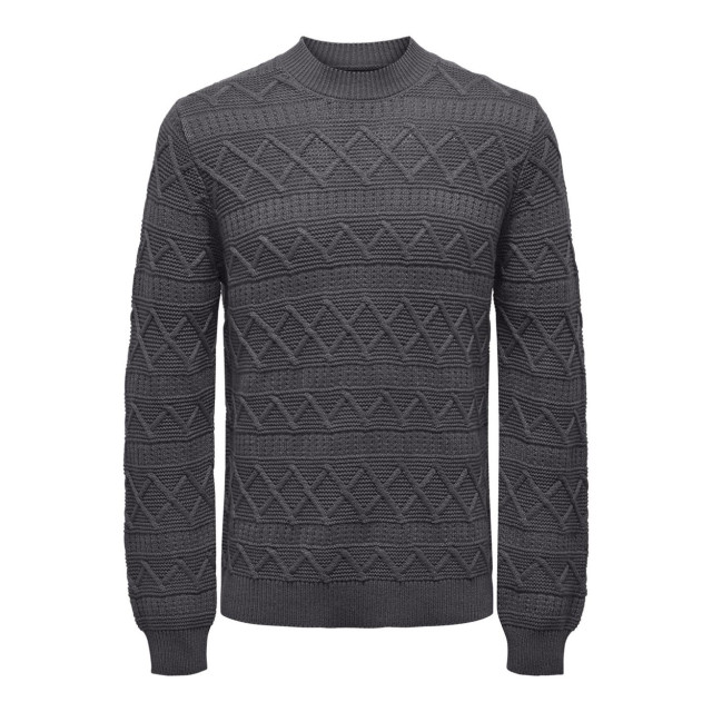 Only & Sons Onswade reg 5 struc crew neck knit - 5219.82.0046 large