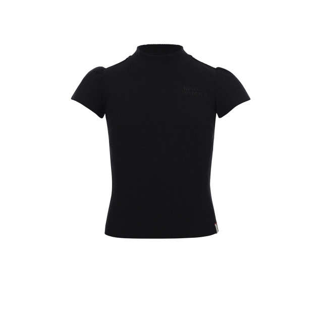 Looxs Revolution T-shirt slub jersey black  voor meisjes in de kleur 2301-5414-090 large Looxs Revolution T-shirt slub jersey black  voor meisjes in de kleur 2301-5414-090 large
