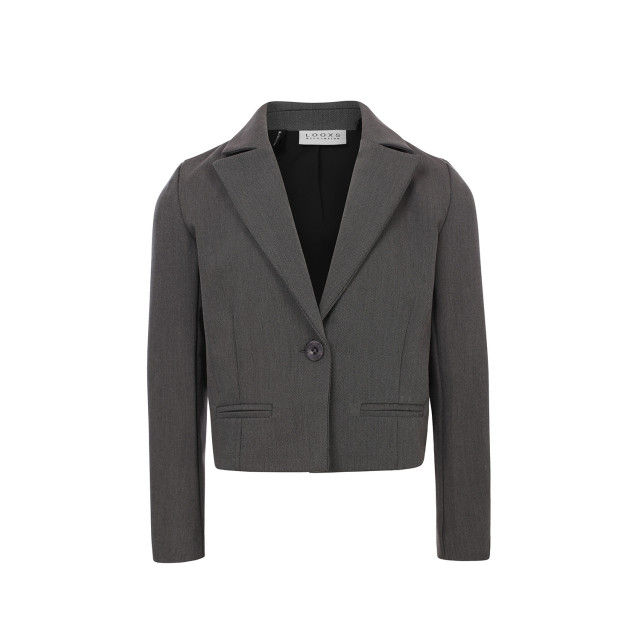 Looxs Revolution Cropped blazer grey melee voor meisjes in de kleur 2432-5048-006 large