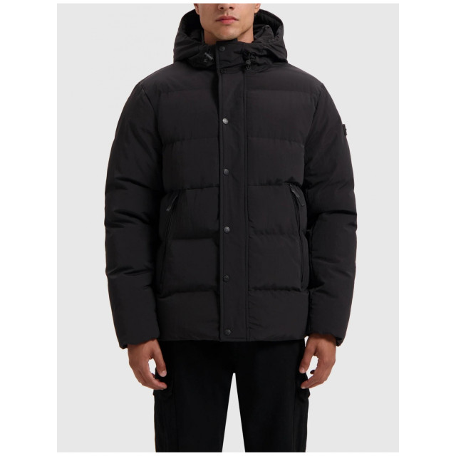 Purewhite Activewear Hooded Winterjas zwart  24030404 large