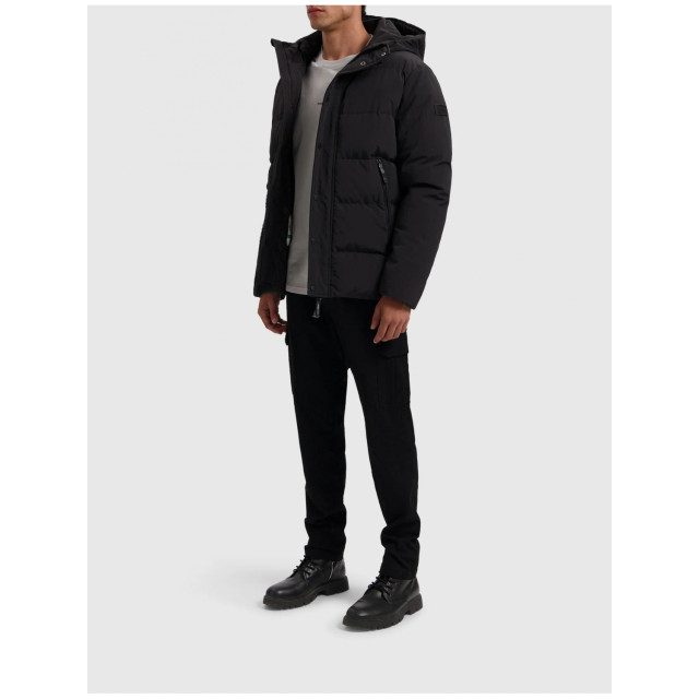 Purewhite Activewear Hooded Winterjas zwart  24030404 large