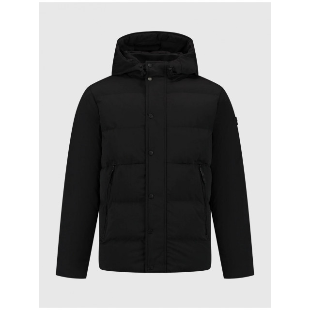 Purewhite Activewear Hooded Winterjas zwart  24030404 large