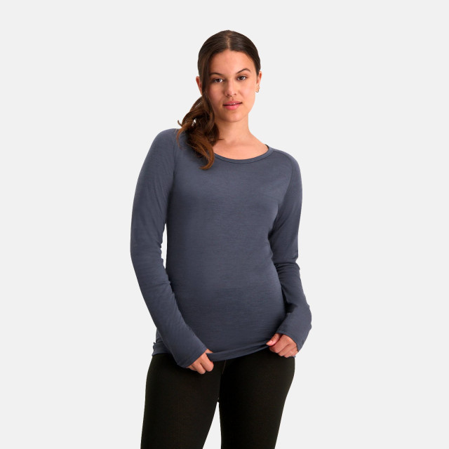 Nomad Pure merinowol longsleeve dames | graphite CUPWSLN8M112 large