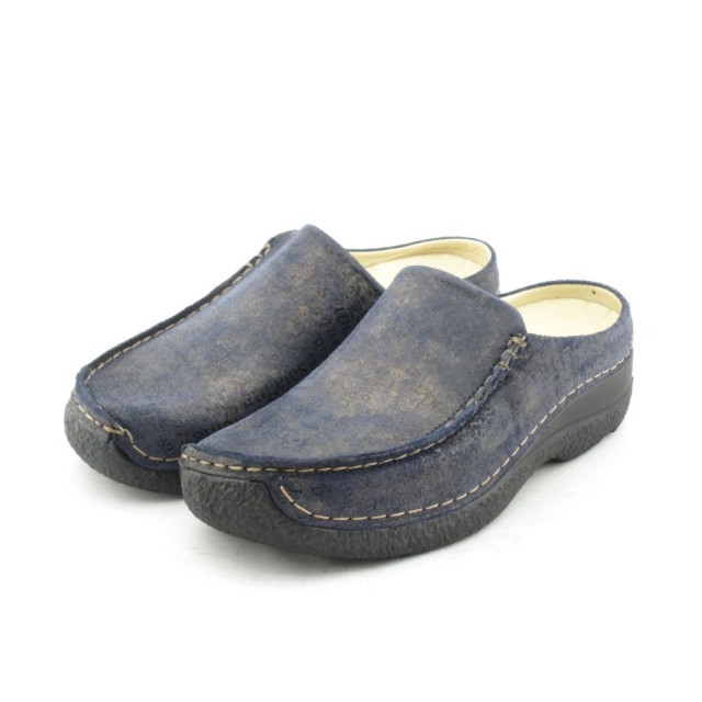 Wolky 06250-Seamy Slide Sandalen Blauw 06250-Seamy Slide large
