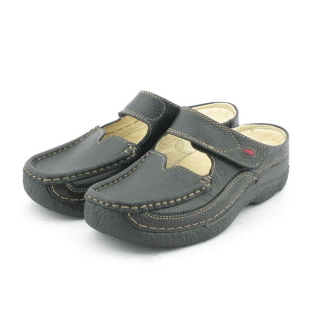 Wolky 06227-Roll Slipper Sandalen Zwart 06227-Roll Slipper large