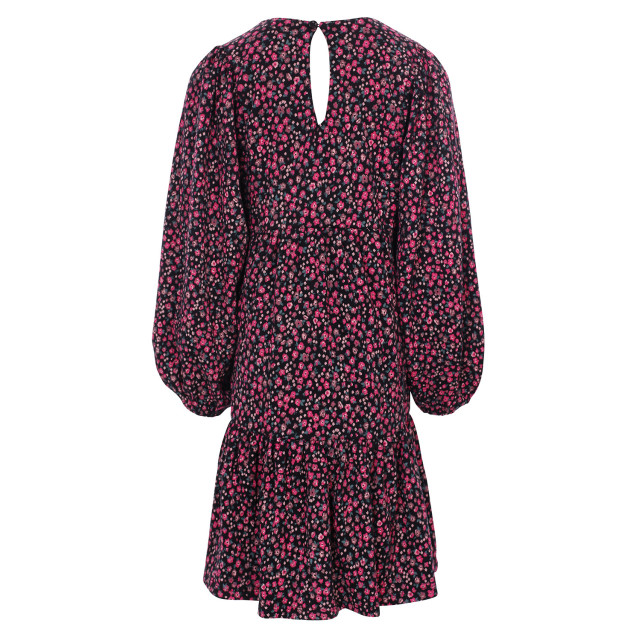 Looxs Revolution Jurkje zwart krinkel mini flowers voor meisjes in de kleur 2433-7826-926 large