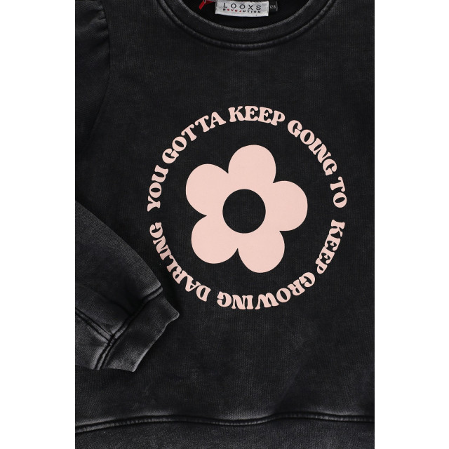 Looxs Revolution Sweater washed look voor meisjes in de kleur 2433-7318-099 large