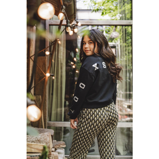 Looxs Revolution Sweater logo backprint black voor meisjes in de kleur 2433-5320-099 large