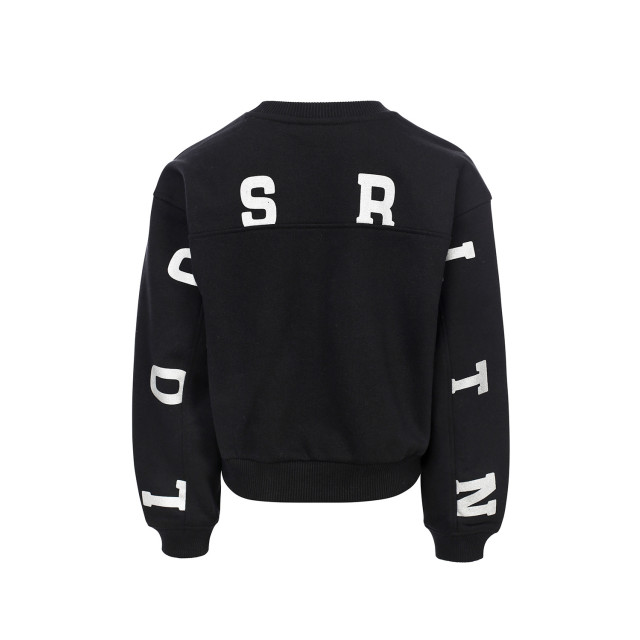 Looxs Revolution Sweater logo backprint black voor meisjes in de kleur 2433-5320-099 large