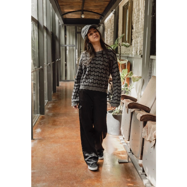 Looxs Revolution Cargo broek satijn voor meisjes in de kleur 2433-5679-099 large