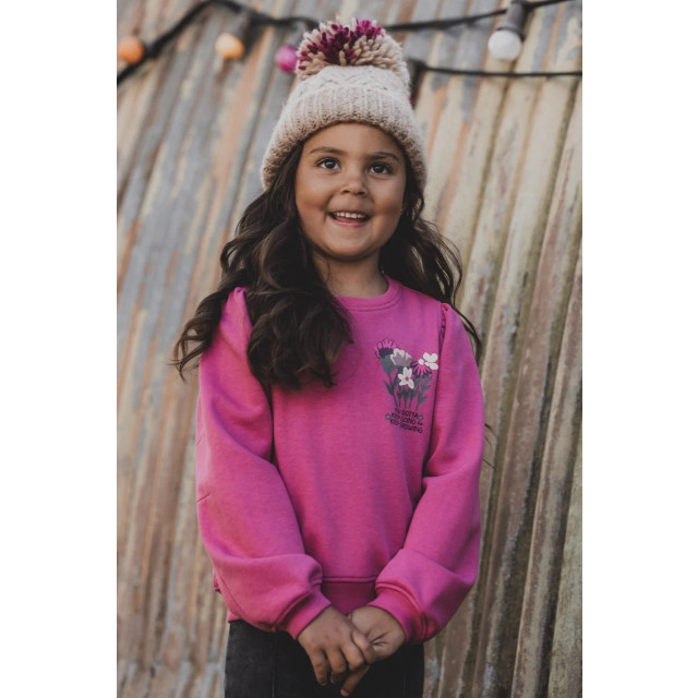 Looxs Revolution Sweater winter pink voor meisjes in de kleur 2433-7318-286 large